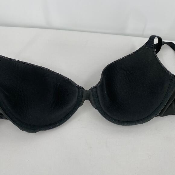 Victoria’s Secret Uplift Semi Demi Charcoal Black Bra Size 34C - Picture 5 of 7